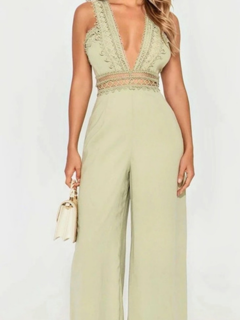 Sage Green Jumpsuit Size Large